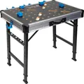 Produktbild: HÖGERT TECHNIK - Klappbarer Werkstatttisch 845x598x735-885?mm mit MDF-Platte, 6-Fach Höhenverstellung, 3 Aufbewahrungsboxen, 450?kg Tragkraft und Verbindungszubehör