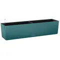 Produktbild: Lechuza 15708 Balconera Color 80 Selbstbewässernder Übertopf für Innen- und Außenbereich, 78,7 x 17,8 x 17,8 cm, Petrolblau