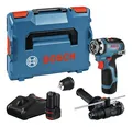 Produktbild: Bosch Professional Akku-Bohrschrauber GSR 12V-35 FC mit 2x Akku 3 Ah - in L...