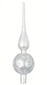 Produktbild: Inge-Glas Christbaumspitze Ornament Glas 32cm Ornament Baumspitze Baumschmuck Weihnachtsbaumspitze Baumspitze Geschenk Germany Spitze Farbe: weiß matt