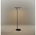 Produktbild: s.luce Stehlampe Ring LED-Stehleuchte Ø 60cm mit Touchdimmer Schwarz, Warmweiß