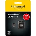 Produktbild: Intenso 32 GB microSDHC Karte Class 10 inkl. SD-Adapter