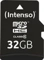 Produktbild: Intenso Class 10 Flash-Speicherkarte microSDHC/SD-Adapter inbegriffen 32 GB (3413480)