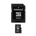 Produktbild: Intenso microSDHC 32GB Class 10 Speicherkarte SD-Adapter schwarz