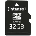 Produktbild: Intenso Speicherkarte microSDHC-Card Class 10, 32 GB, 1 St.