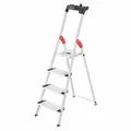 Produktbild: Hailo Sicherheits-Stehleiter L80 ComfortLine, Klappleiter, Aluminium, 4 Stufen