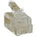 Produktbild: InLine Modularstecker 6P4C RJ11 zum Crimpen auf Rundkab # 73014R