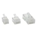 Produktbild: InLine Modularstecker 6P4C RJ11 zum Crimpen auf Rundkabel, 10er Pack 73014R Neu