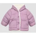 Produktbild: s.Oliver Winterjacke Outdoor-Jacke Steppjacke mit Teddyplüsch-Futter lila 86 EU