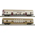 Produktbild: Fleischmann N 2er-Set 1: Doppelstockwagen DBmue, DBmq der DR (Spur IV) (6260074)