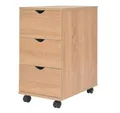Produktbild: vidaXL Rollcontainer Schubladenelement 33×45×60 cm Eichenbraun, (1 St)