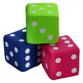 Produktbild: Große Neopren Würfel 8x8x 8cm 3er Set weiche Softwürfel große Kinder Spielwürfel