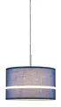 Produktbild: Paulmann 60324 DecoSystems Stoffschirm Tessa Blau max. 50W Durchmesser 25cm