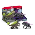 Produktbild: schleich ELDRADOR Creatures | Schattenluchs vs. Felsbrecher 70827 | schleich Eldrador Starter Set aus Schatten & Stein Monster | fantasievolles Spielzeug für Kinder ab 7 Jahren | 2-teiliges Set