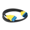 Produktbild: OURANTOOLS OBD-2 Verlängerungskabel Adapter Kompatibel Extender Diagnosestecker mit Nylon Material für Fahrzeuge Diagnosegerät (16 Pin 1.5 m Male to Female)