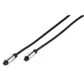 Produktbild: Vivanco 41827 Glasfaserkabel, 3 m, ODT TOSLINK, Schwarz – Glasfaserkabel (3 m, ODT, TOSLINK, Toslink, Stecker/Stecker, schwarz)
