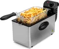 Produktbild: Bomann Friteuse mit Fett | Fritteuse mit 3L | Friteuse Öl mit Kaltzonentechnik & Abtropfvorrichtung | stufenlos regelbarer Thermostat | FR 2264 CB