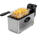 Produktbild: Bomann FR 2264 CB Edelstahl-Fritteuse mit Kaltzonentechnik, 3 L, NEU