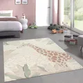 Produktbild: CARPETIA Teppich Spielteppich Kinderzimmer flauschig pflegeleicht strapazierfähig Giraffe Natur Creme grün, 200 x 290 cm