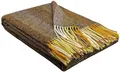 Produktbild: STTS International Wolldecke 100% Schurwolle Wohndecke 140 x 200 cm Tagesdecke Schurwolldecke Woll-Plaid Tirol in vielen Farben erhältlich (Braun-Mehrfarbig (D-M))
