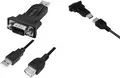 Produktbild: LogiLink USB 2.0 - RS232 Adapter mit Verlängerungskabel Anschlüssse: USB-A Stecker - 9 Pol Sub-D Stecker, - 1 Stück (AU0002F)