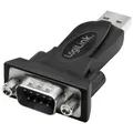 Produktbild: LogiLink Seriell Adapter [1x USB 2.0 Stecker A - 1x RS232-Stecker] Schwarz