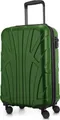 Produktbild: Suitline - leichtes Handgepäck 55x35x20 cm Flugzeug-Trolley 34 L Bordgepäck Hand-Koffer leicht Bord-Koffer 4 Rollen Kabinengepäck Hand Luggage TSA ,Grün