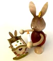 Produktbild: Stupsi Hase mit Wiege, NEUHEIT 2023 Kuhnert 52245, Echt Erzgebirge, Ostern
