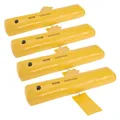 Produktbild: VEVOR Hochwasser Schutzbarrieren 4x wassergefüllt stark PVC 1220x250x170 mm gelb