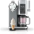 Produktbild: Eismaschine 13 Funktionen Eiscreme Sorbet Milchshake mit Behältern silber