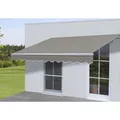 Produktbild: MCW Alu-Markise H790, Gelenkarmmarkise Sonnenschutz 4x3m ~ Polyester, grau-braun