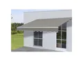 Produktbild: Alu-Markise H790, Gelenkarmmarkise Sonnenschutz 4x3m ~ Polyester, grau-braun