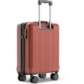 Produktbild: Wertes Koffer Handgepäck Koffer 55x40x20cm - 36L - TSA Schloss, 4 Rollen rot 40 cm x 55 cm x 20 cm | 36 l