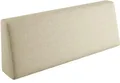 Produktbild: sunnypillow Palettenkissen für Gartenmöbel - Rückenkissen 120x40x20/10cm - Rückenpolster für Bett und Sofa - Palettenpolster für Palettenmöbel - Lounge Kissen mit abnehmbarem Bezug Cremefarben