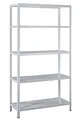 Produktbild: SCHULTE Regalwelt Steckregal mit 5 PowerMAX Fachböden, 65 kg Tragkraft, 190x100x40 cm (HxBxT), weiß, Lagerregal, Werkstattregal, Kellerregal, Garagenregal, Metallregal