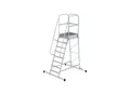 Produktbild: MUNK Aluminium-Podesttreppe einseitig begehbar fahrbar, 8 Stufen, 303108)