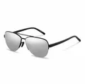 Produktbild: Porsche Design P 8676 A Herren Pilot Sonnenbrille Schwarz / Silber verspiegelt