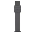 Produktbild: ML-DESIGN Standbriefkasten Briefkasten Postkasten mit Zeitungsfach, inkl. Standfuß, Briefkastenanlage mit Ständer Anthrazit 170cm Mailbox mit Pfosten