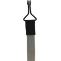 Produktbild: Flaches elastisches Band mit 2 extra starken Doppelhaken 100 cm Grau