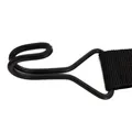 Produktbild: Flaches elastisches Band mit 2 extra starken Doppelhaken 100 cm Grau