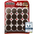 Produktbild: Filzgleiter 48 Stück 25 mm - Prämie Möbelgleiter Braun - Dicker Filz Selbstkl...