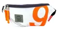 Produktbild: 360Grad Bauchtasche Gürteltasche Bum Bag Weiss Orange mit Hüftgurt aus recyceltem Segeltuc