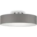 Produktbild: meineWunschleuchte Deckenlampe, Braun, Grau, Textil, Rund,Rund, 60x17x60 cm, Lampen & Leuchten, Innenbeleuchtung, Deckenleuchten