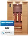 Produktbild: Dewello Infrarotkabine Infrarotsauna HYDER 115cm x 105cm inkl. Vollspektrumstrahler
