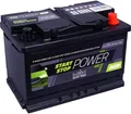 Produktbild: intAct AGM Start-Stop-Batterie 12V 70Ah 760A, wartungsfreie AGM Batterie mit Schnellladetechnologie, für Start-Stop-Fahrzeuge, Maße (LxBxH): 278x175x190mm, Pluspol rechts