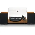 Produktbild: Lenco LS-480WD - Bluetooth® Plattenspieler mit zwei externen Lautsprechern und 2 x 30 Watt RMS - Holz - Braun/Naturbelassen