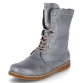 Produktbild: Andrea Conti Damen Stiefelette Leder Schnürboot 0348760, Größe:40 EU, Farbe:Grau
