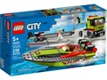 Produktbild: LEGO® LEGO® City 60254 Rennboot-Transporter Konstruktionsspielsteine, (238 St)