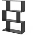 Produktbild: Vicco Raumteiler, Schwarz, Holzwerkstoff, 6 Fächer, Rechteckig, 70x97.4x23.8 cm, Wohnzimmer, Raumteiler & Paravents, Raumteiler