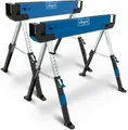 Produktbild: Scheppach Sägebock MWB 600, 589,00 kg max. Belastbarkeit, 2 Stück, 61,8-82 cm Höhe, je 589 kg Traglast